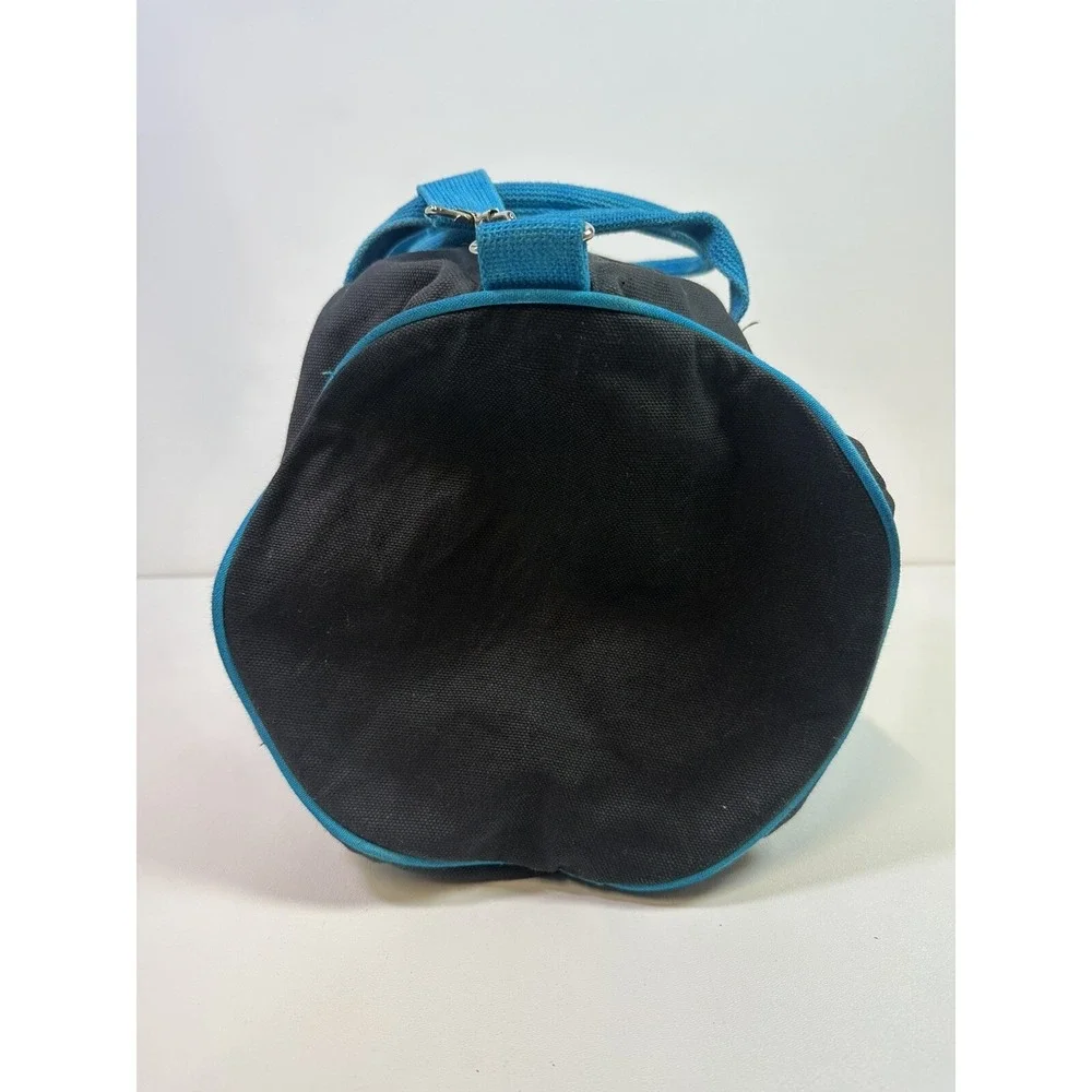 RARE‎ Y2K Reebok Black Cotton Denim Gym Duffle 90s Teal Blue READ DESCRIPTION